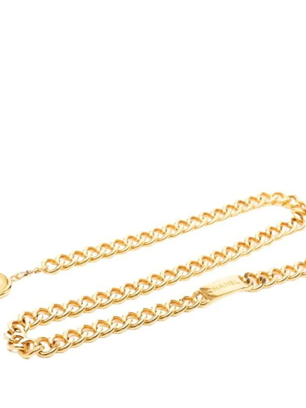 Chanel CC Logo 31 Rue Cambon Chain Belt Gold Plated Chanel CC Medaillon Chain Belt | Pre-Owned Luxury  main image 3